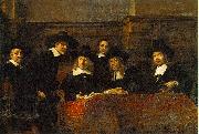 REMBRANDT Harmenszoon van Rijn The Syndics of the Clothmakers Guild, oil painting reproduction